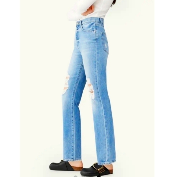 DL1961 Emilie ultra high waist straight leg vintage jeans 29 NWT - Picture 3 of 10